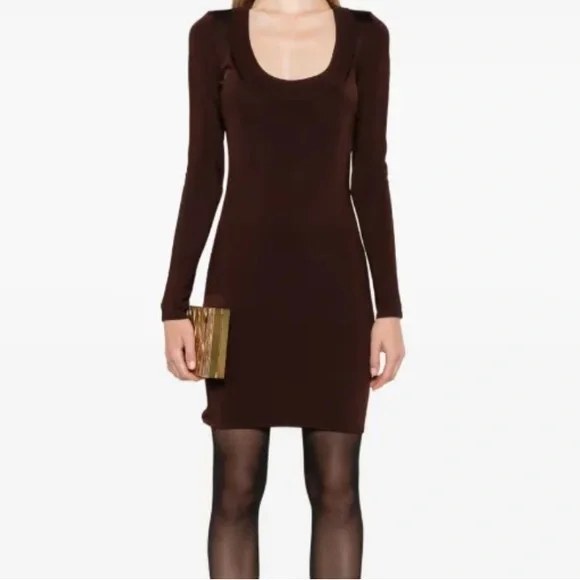 Saint Laurent Décolleté mini dress M NWT